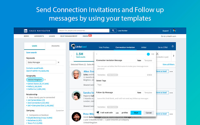 LinkeLead LinkedIn lead generation tool